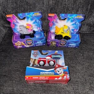 Pup Squad Racers Toy Set - Marshall, Skye, Rubble